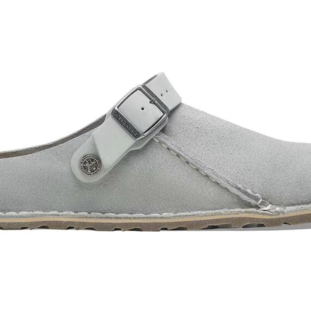 Birkenstock Gray Suede Mules - Picture 5 of 6